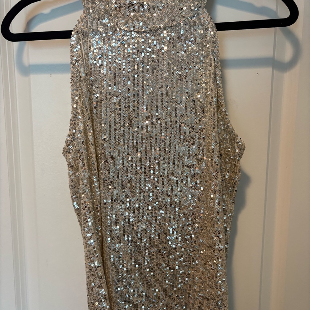 Sequin Sleeveless Top